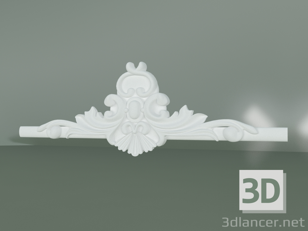 Modelo 3d Elemento de decoração de estuque ED043 - preview