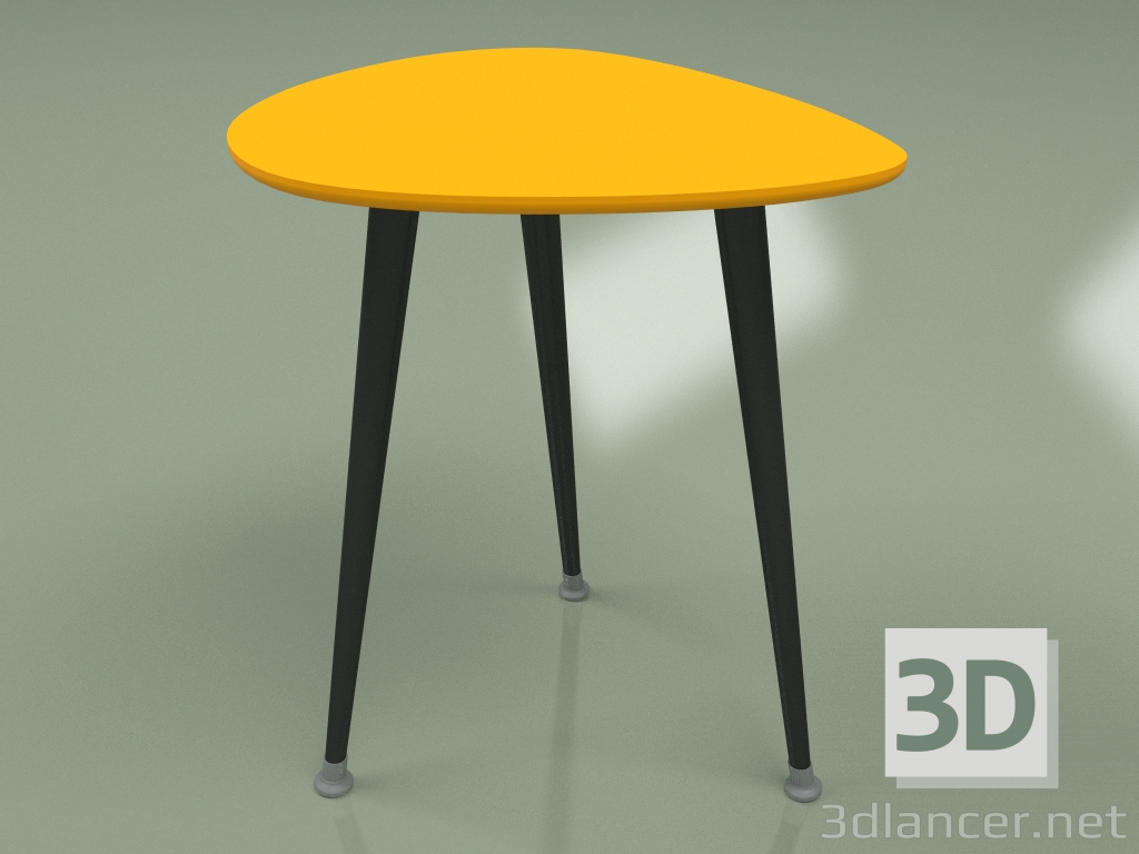 3d model Mesa auxiliar Drop (naranja) - vista previa