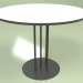 3d model Mesa de comedor redonda 4P (blanco-antracita) - vista previa