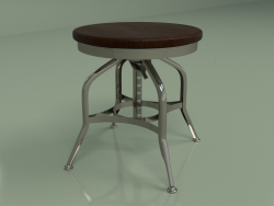 Stool Toledo (gun bronze, brown)