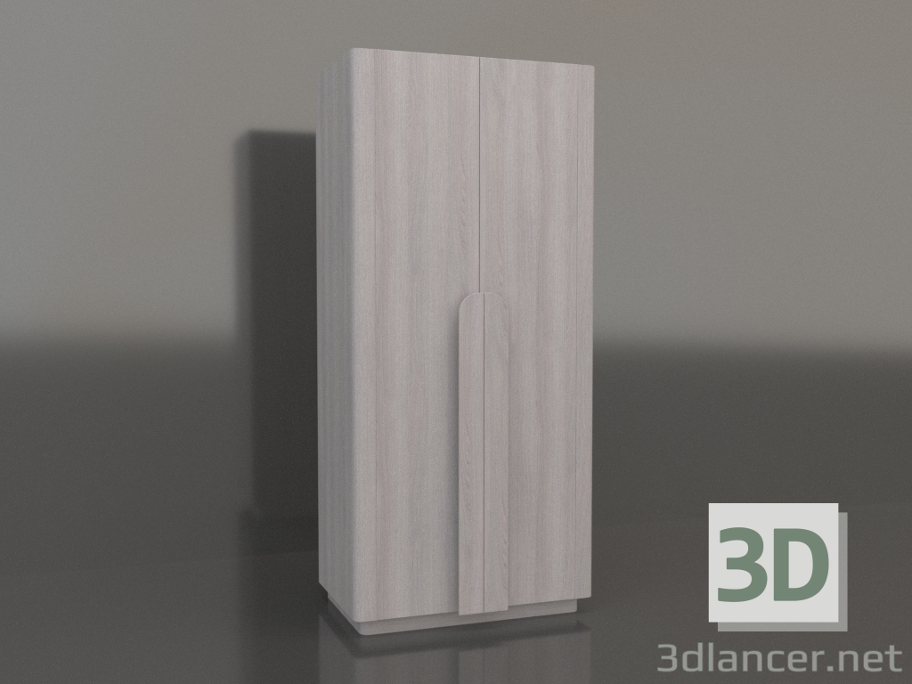 3d model Armario MW 04 madera (opción 4, 1000x650x2200, madera clara) - vista previa