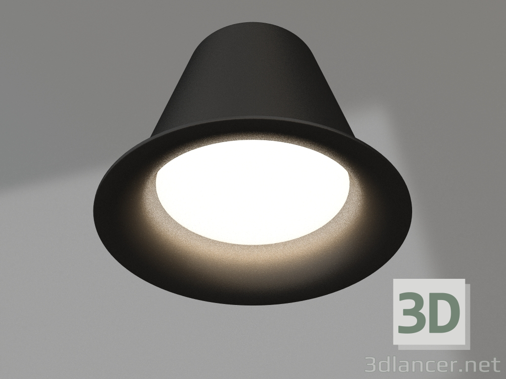 modello 3D Lampada MS-BLIZZARD-BUILT-R90-6W Day4000 (BK, 100 gradi, 230V) - anteprima