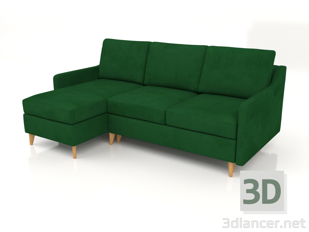 Modelo 3d Sofá dobrável de 3 lugares Life corner - preview