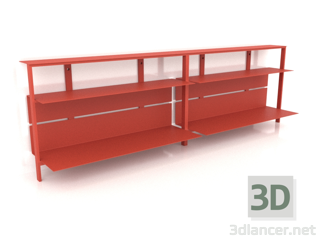 modello 3D Sistema di scaffalature (composizione 12) - anteprima