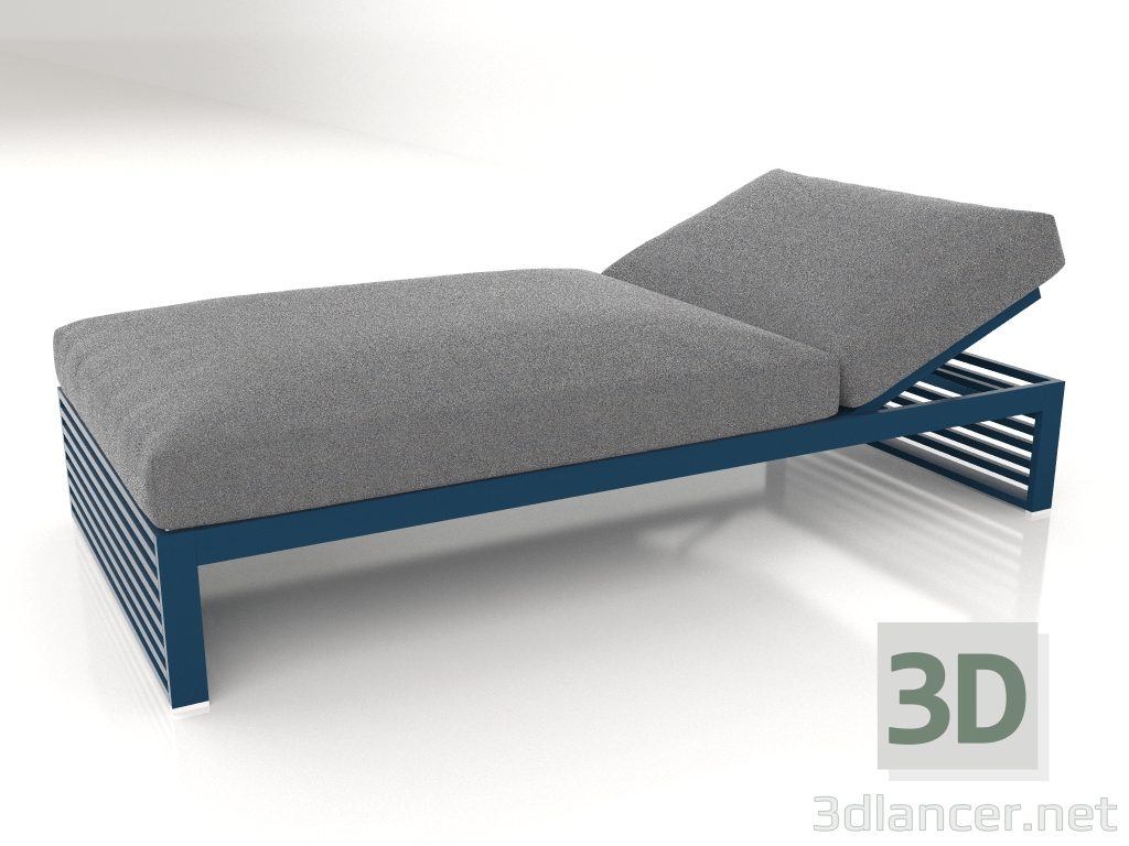 Modelo 3d Cama para descanso 100 (azul cinza) - preview