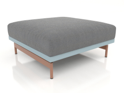 Module canapé, pouf (Bleu gris)