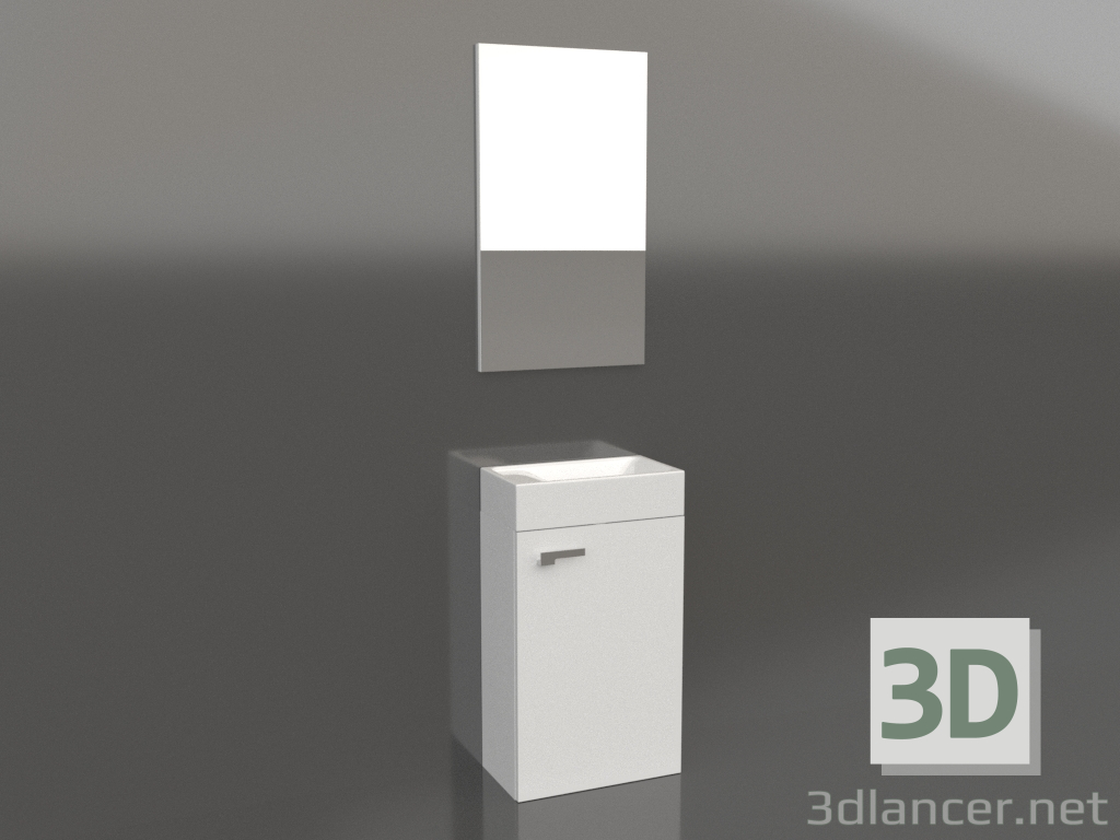 modèle 3D Meuble avec lavabo (Mb-L.00.04) - preview