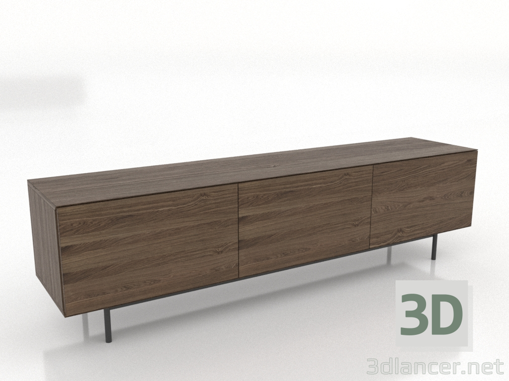 3d model Mueble TV 4 1800 mm (nogal fresno aclarado) - vista previa 3d model Mueble TV 4 1800 mm (nogal fresno aclarado) - vista previa