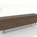 3d model Mueble TV 4 1800 mm (nogal fresno aclarado) - vista previa