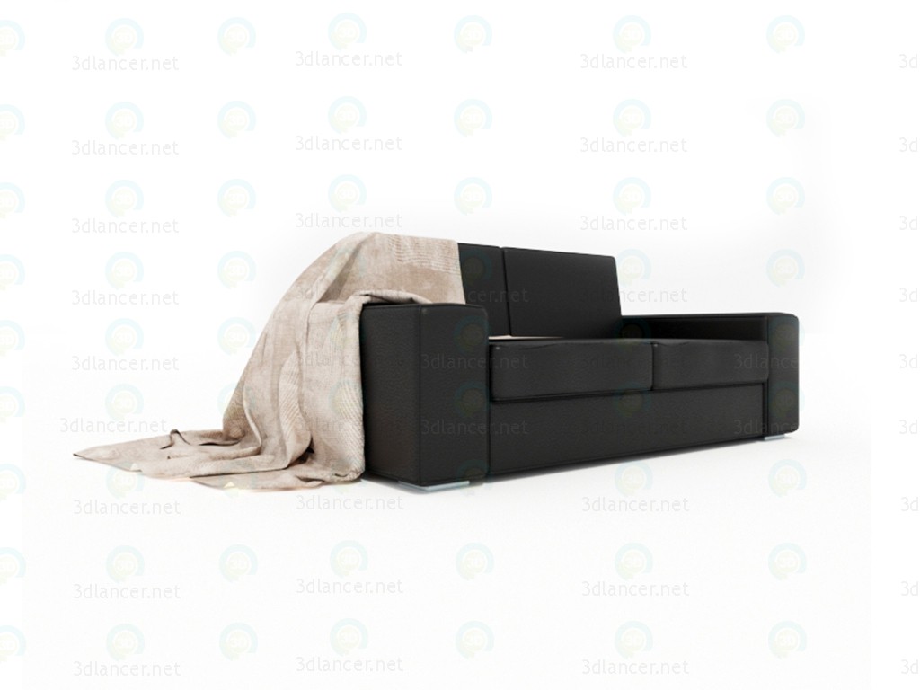 3d Sofa leather model buy - render