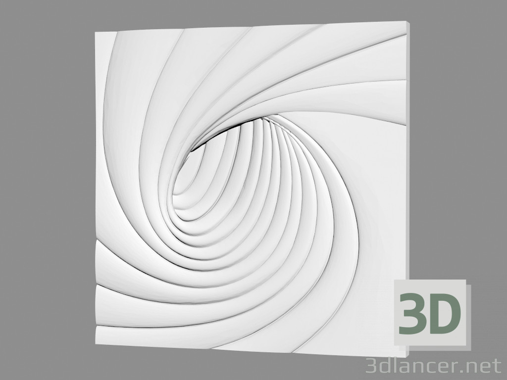 Modelo 3d Painel de parede de gesso (artigo 153) - preview