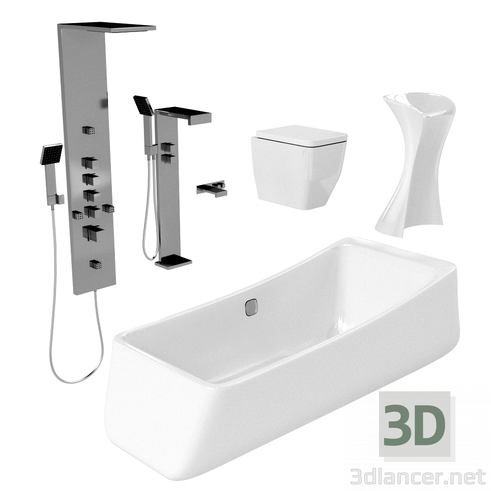 3d model equipo para baño - vista previa