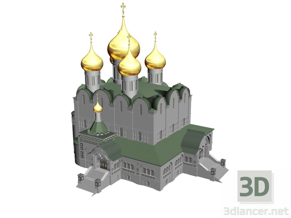 3d model Catedral de la Asunción, Yaroslavl - vista previa