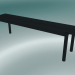 3d model Bench Linear Steel (170 cm, Black) - preview