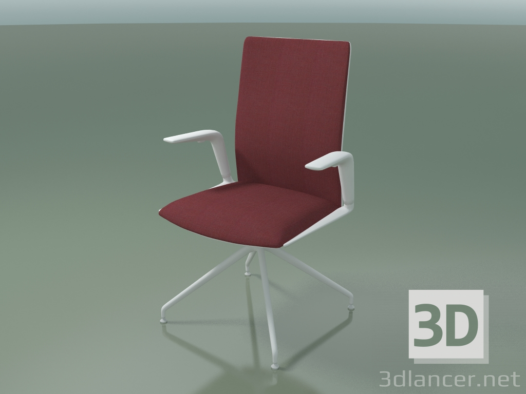 3d model Silla 4824 (en el paso elevado, giratoria, con tapizado del panel frontal - tela, V12) - vista previa