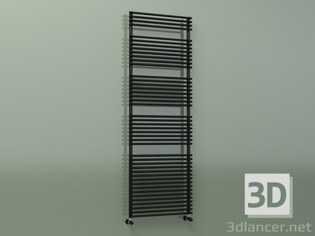 Modelo 3d Barra de toalha FLAUTO (1762x606, Preto - RAL 9005) - preview