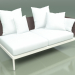 3d model Sofa module left 005 (Metal Milk, Batyline Brown) - preview