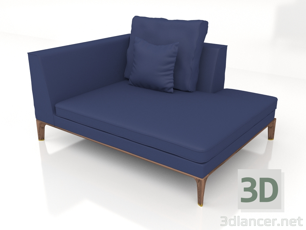 3d model Deckchair DG 176 chaiselongue large LH - preview