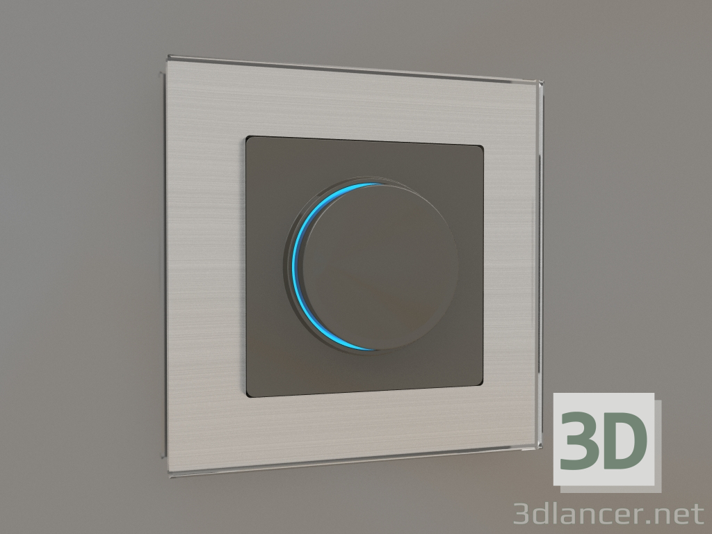 3D Modell Beleuchteter Dimmer (grau-braun) - Vorschau