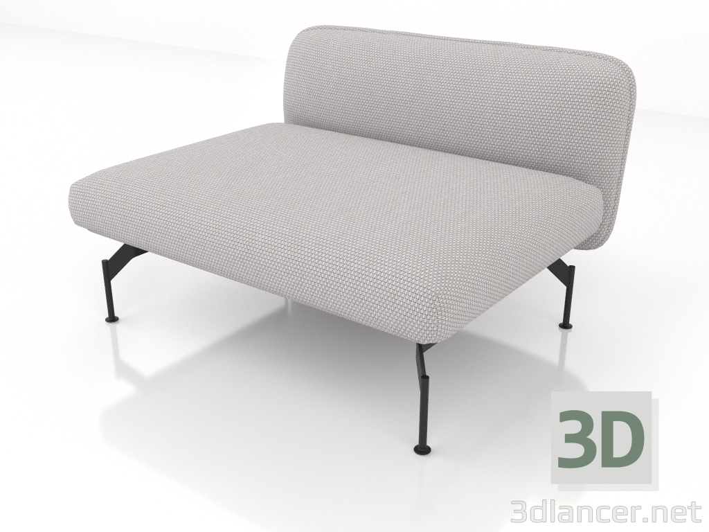 3D modeli Kanepe modülü 1,5 kişilik - önizleme