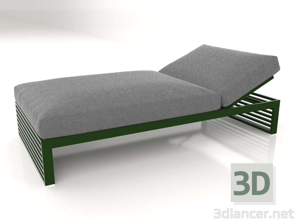 3d model Bed for rest 100 (Bottle green) - preview