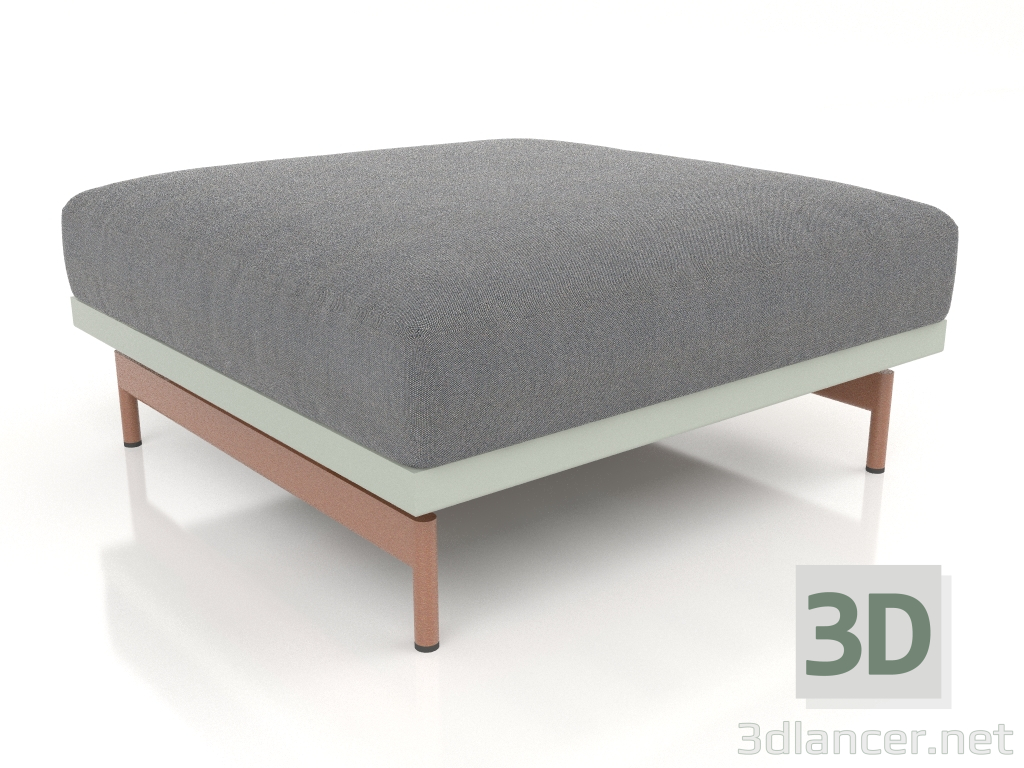 3d model Sofa module, pouf (Cement gray) - preview