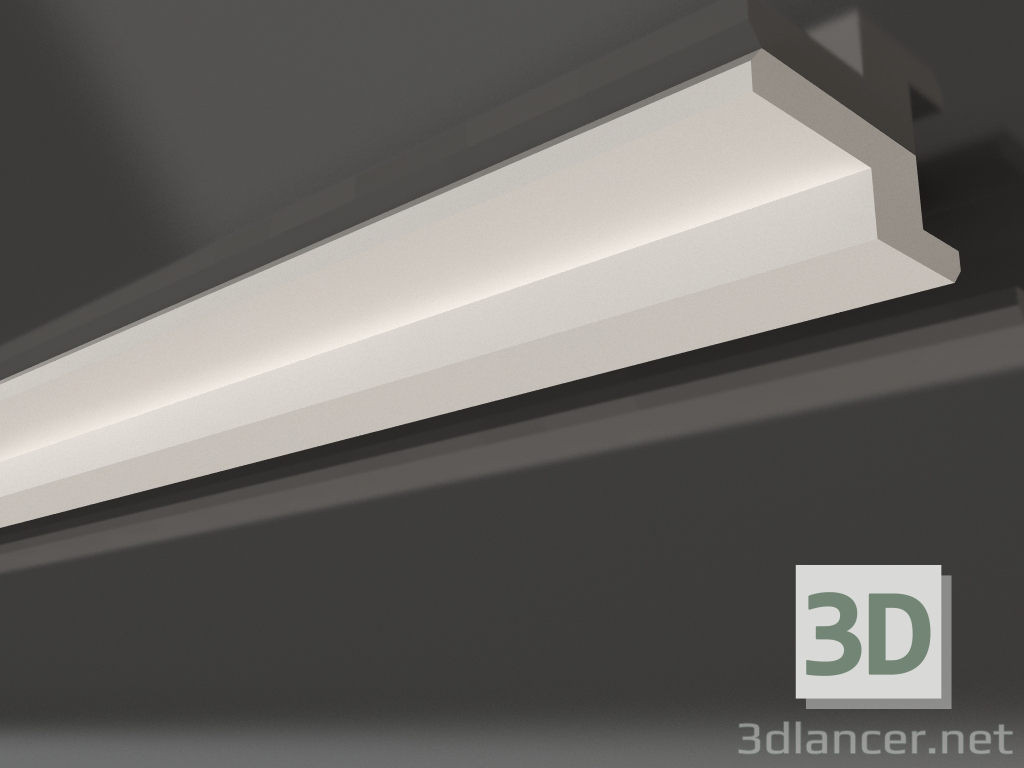 modèle 3D Corniche de plafond en plâtre avec éclairage KGC 016 3 (30x95) - preview