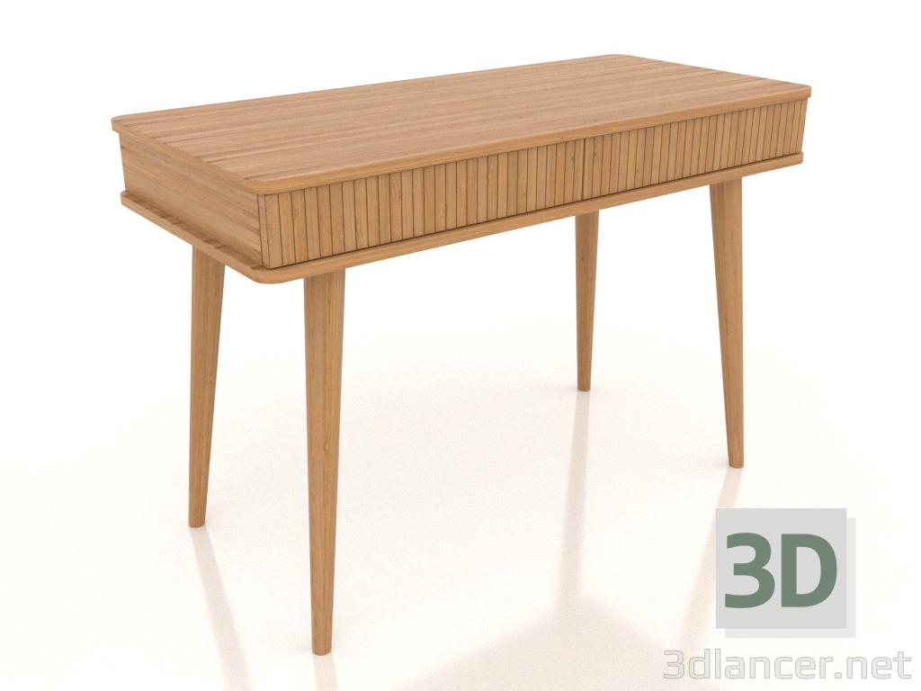 3D modeli Yazı masası 1100x500 mm (doğal meşe) - önizleme