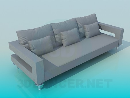 3d model Sofá - vista previa