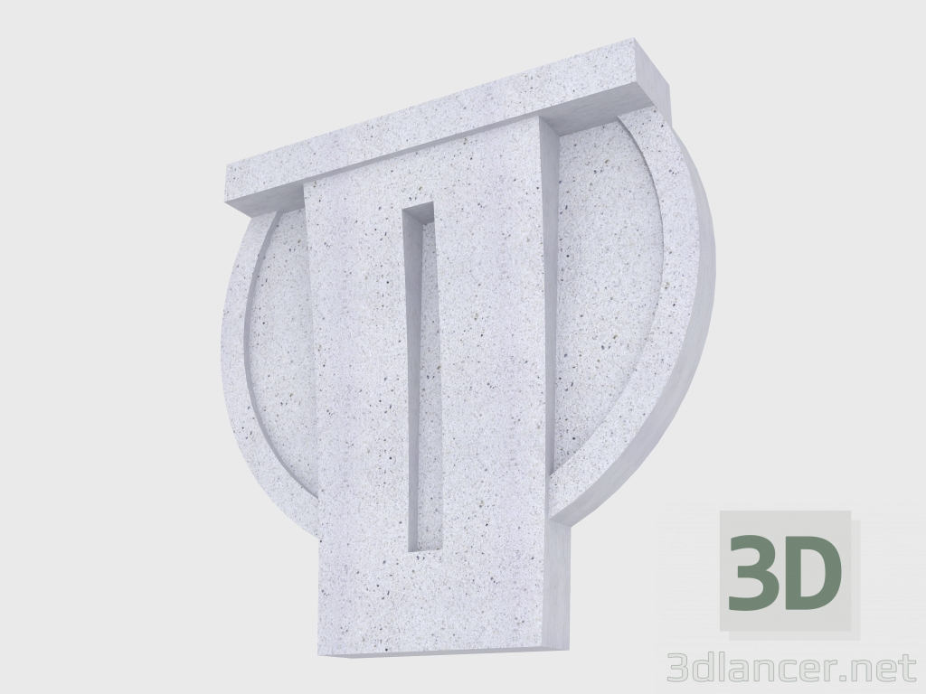 modello 3D Staffa anteriore (FT57L) - anteprima