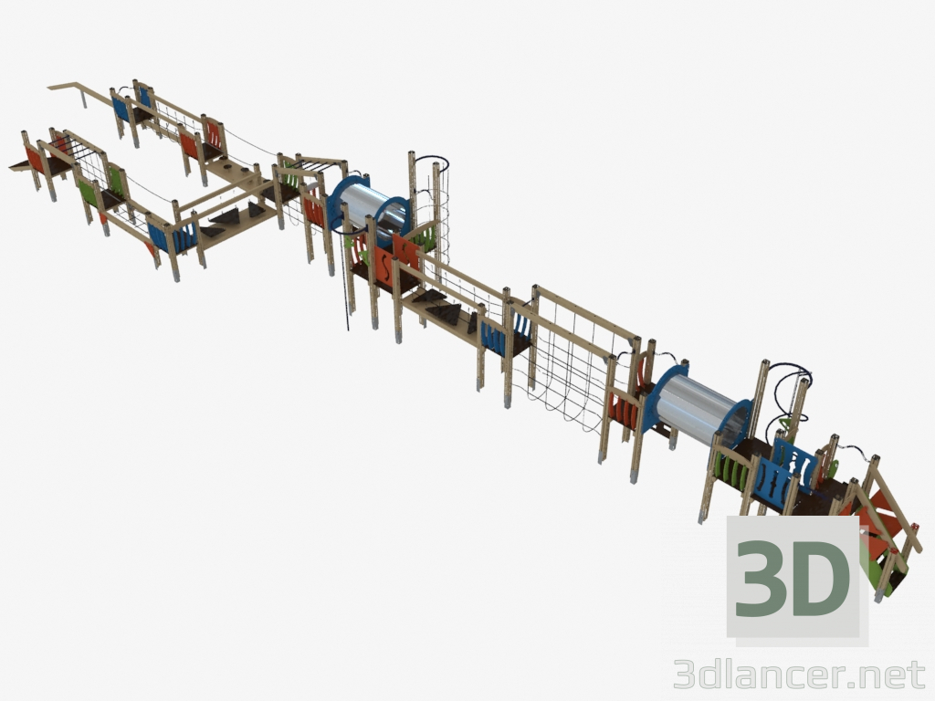 Modelo 3d Curso de obstáculos - preview