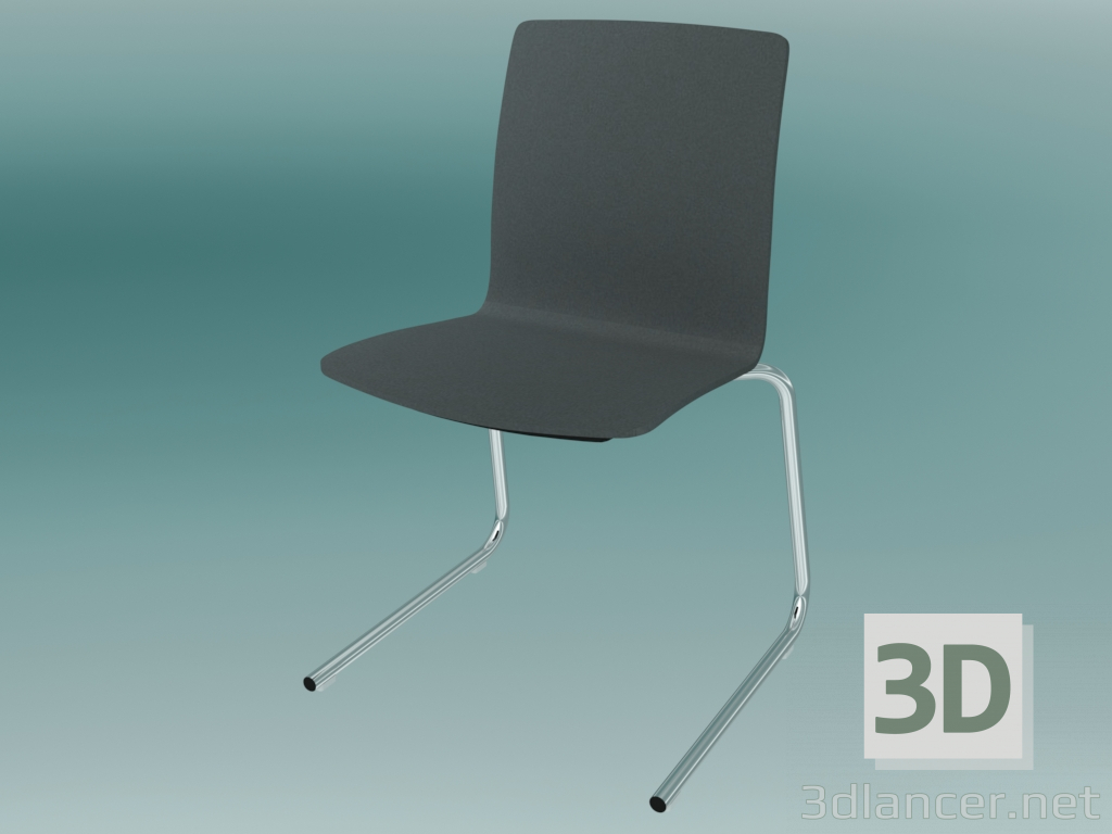 modello 3D Sedia visitatore (K12V2) - anteprima