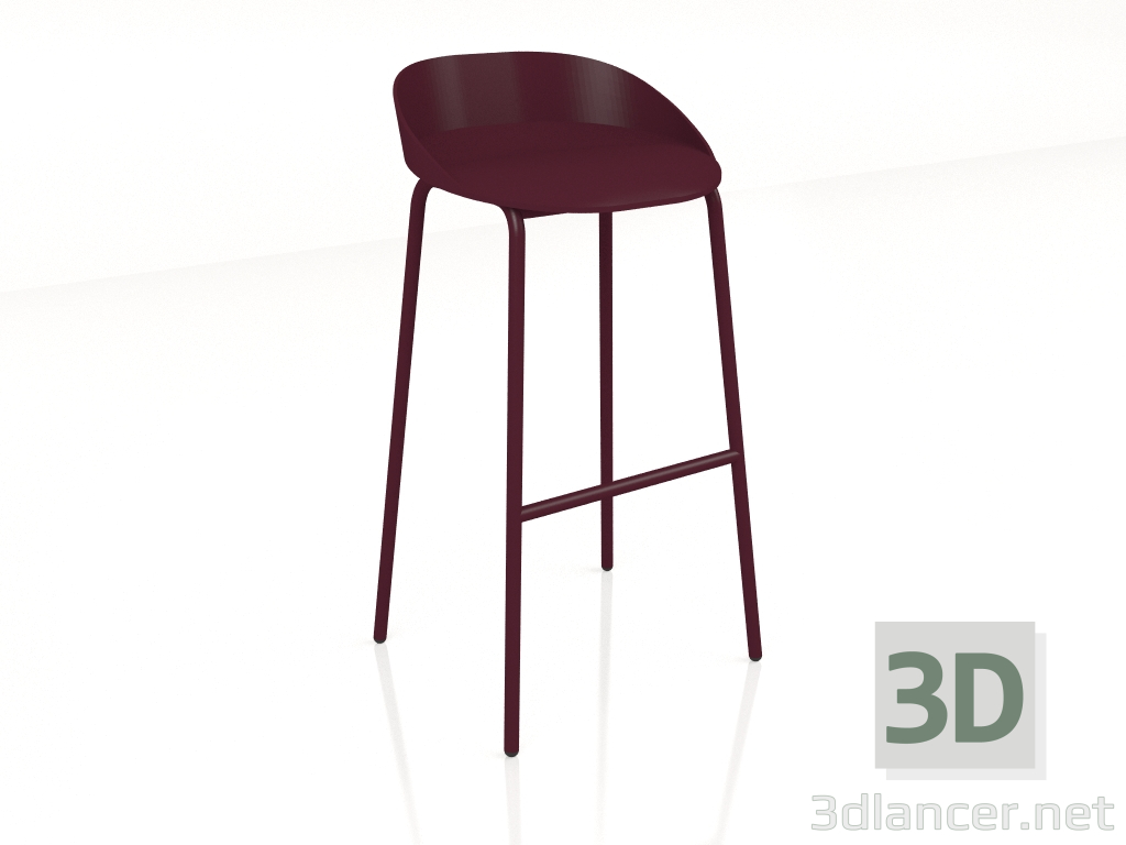 3D modeli Bar taburesi Takım TE01H - önizleme