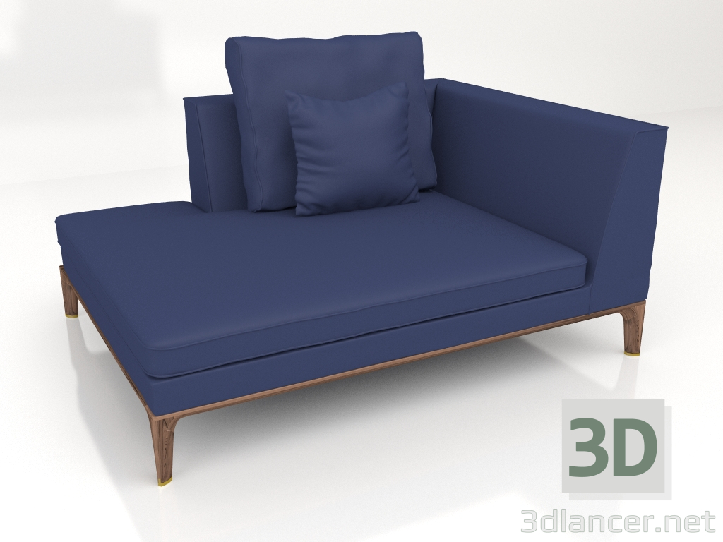 3d модель Шезлонг D.G. 176 chaiselongue large RH – превью