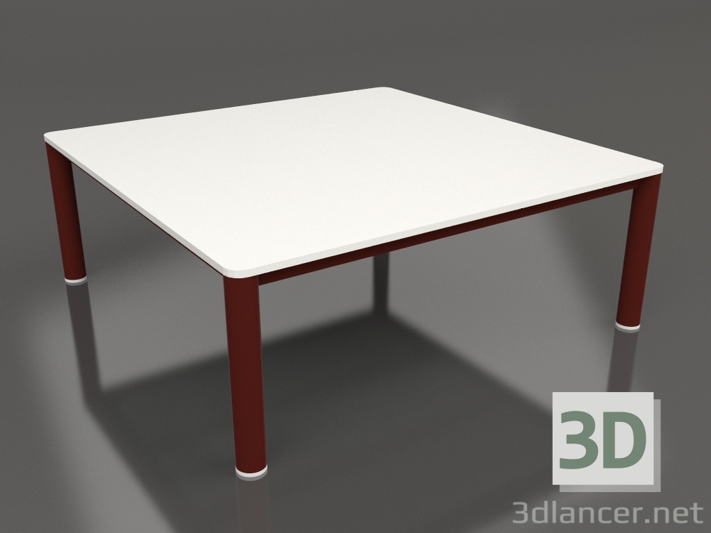 Modelo 3d Mesa de centro 94×94 (Vinho tinto, DEKTON Zenith) - preview