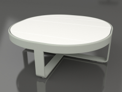 Table basse ronde Ø90 (DEKTON Zenith, Gris ciment)