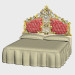 3d model Double bed - preview