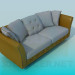 3d model Sofa with two sections - preview