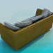 3d model Sofa with two sections - preview