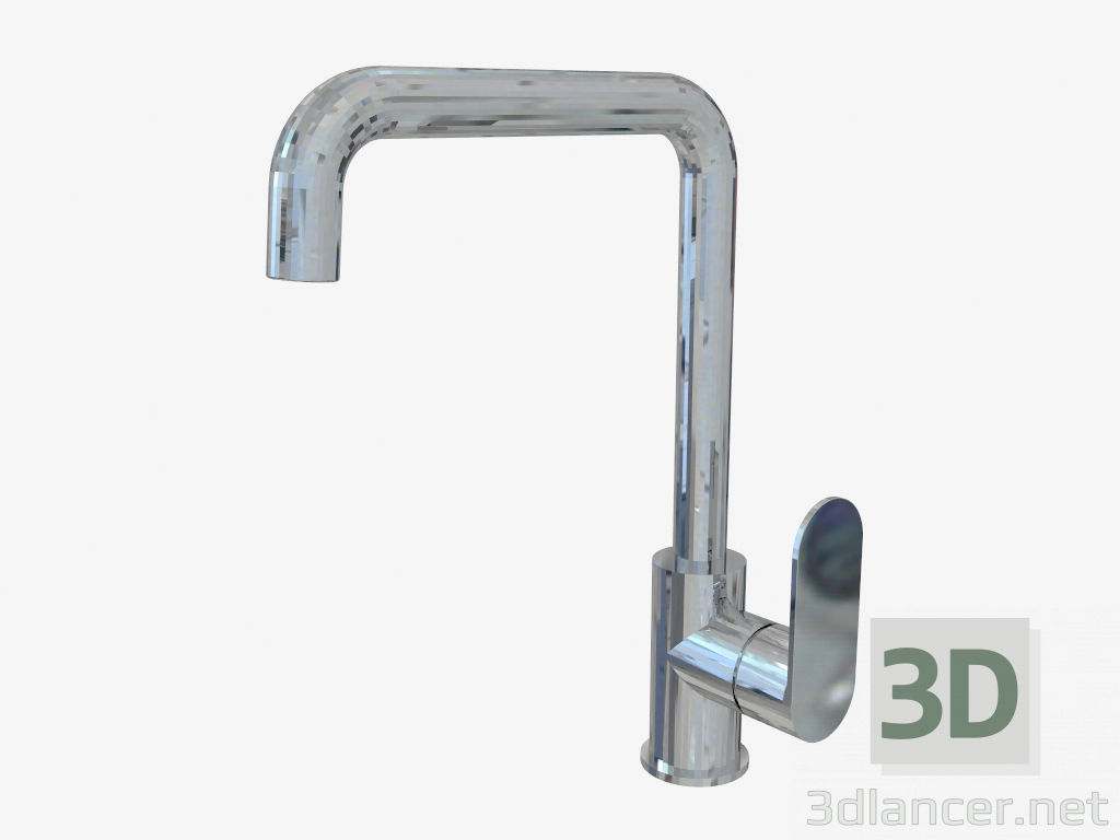 3d model Mezclador de lavabo con caño rectangular Alpinia (BGA-063M) - vista previa