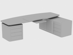 Schreibtisch ECTOR DESK MIT HALBINSEL (280x168xH75)