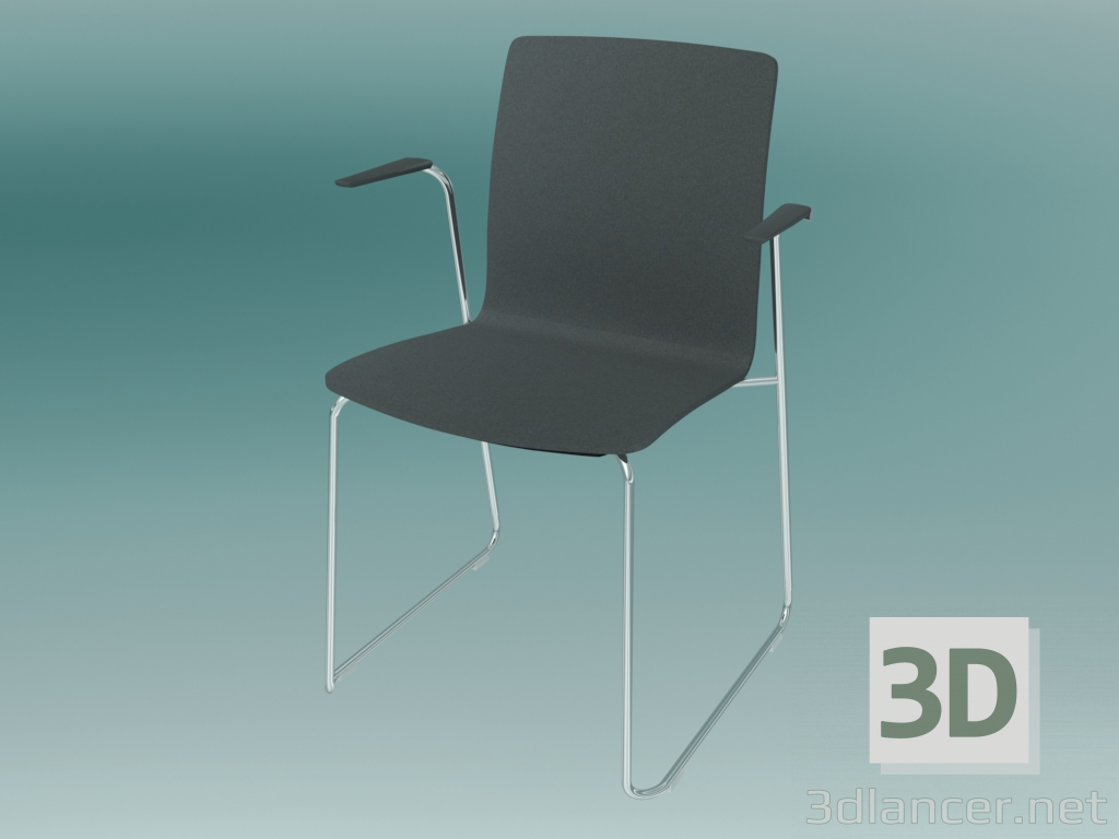 3d model Silla de visitante (K12V3 2P) - vista previa