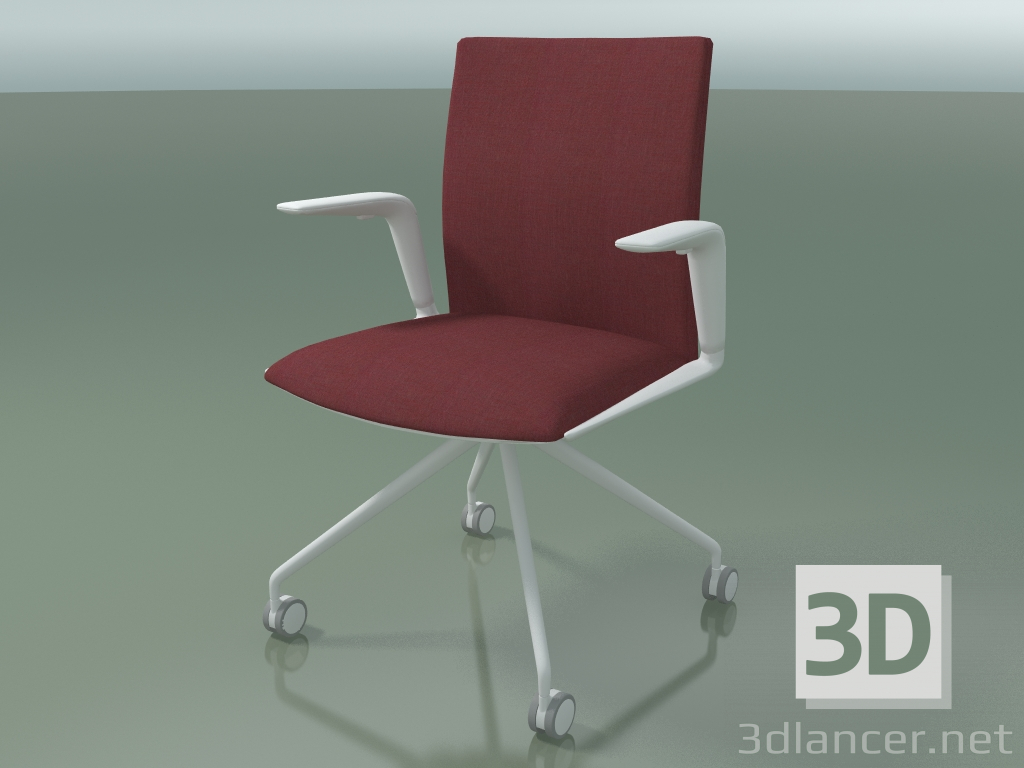 3d model Silla 4813 (4 ruedas, con tapicería de tela, V12) - vista previa