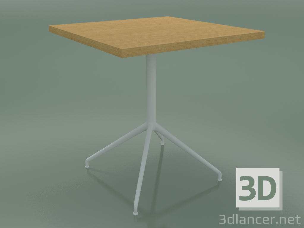 3d model Square table 5754 (H 74.5 - 70x70 cm, Natural oak, V12) - preview