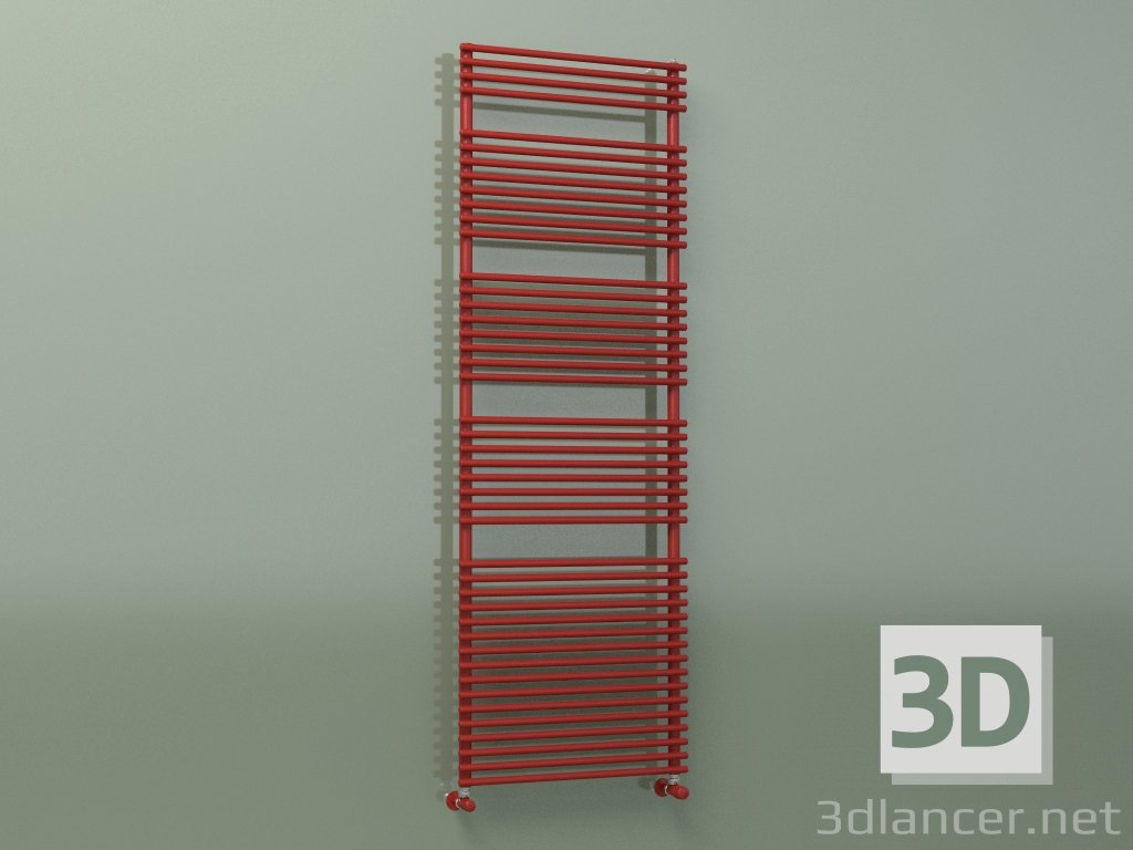 3D modeli Havluluk FLAUTO (1762x606, Kırmızı - RAL 3000) - önizleme