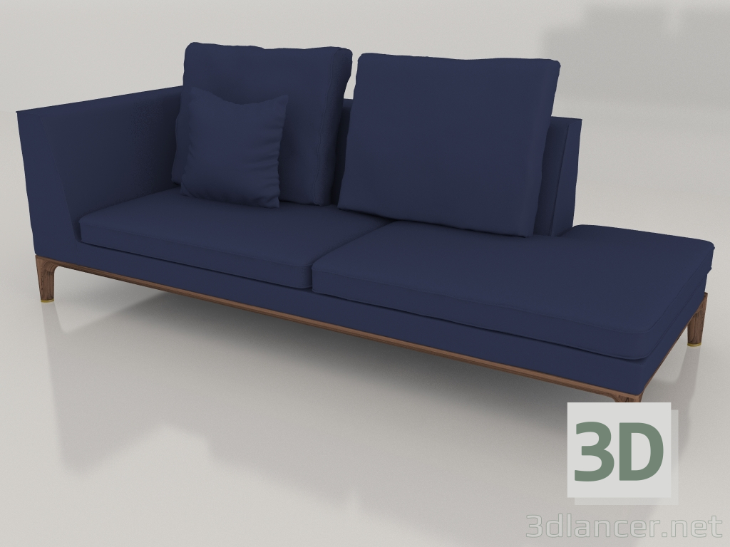 Modelo 3d Espreguiçadeira DG 257 chaiselongue LH - preview