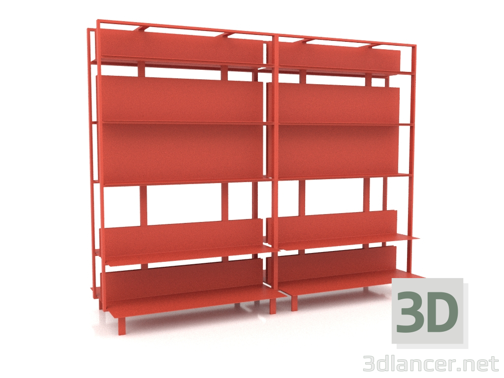 3d model Sistema de estanterías (composición 15) - vista previa