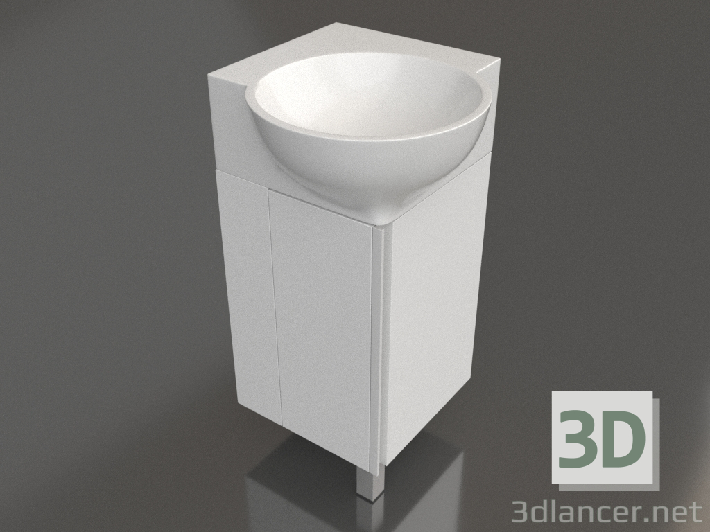 modello 3D Mobile da terra 45 cm (POR0104WW) - anteprima