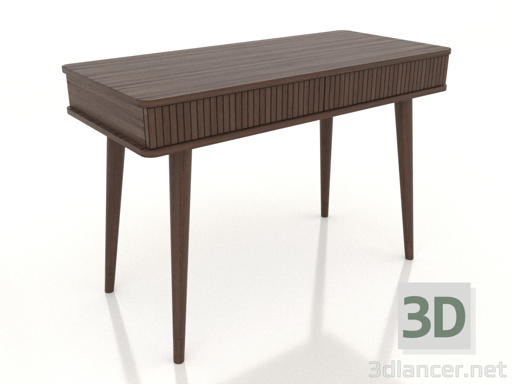 modello 3D Scrivania 1100x500 mm (noce scuro) - anteprima