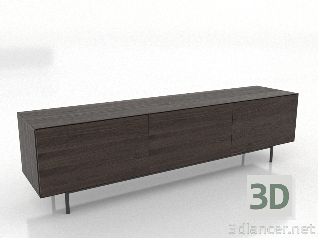 3d model Mueble de TV 4 1800 mm (nogal fresno) - vista previa 3d model Mueble de TV 4 1800 mm (nogal fresno) - vista previa